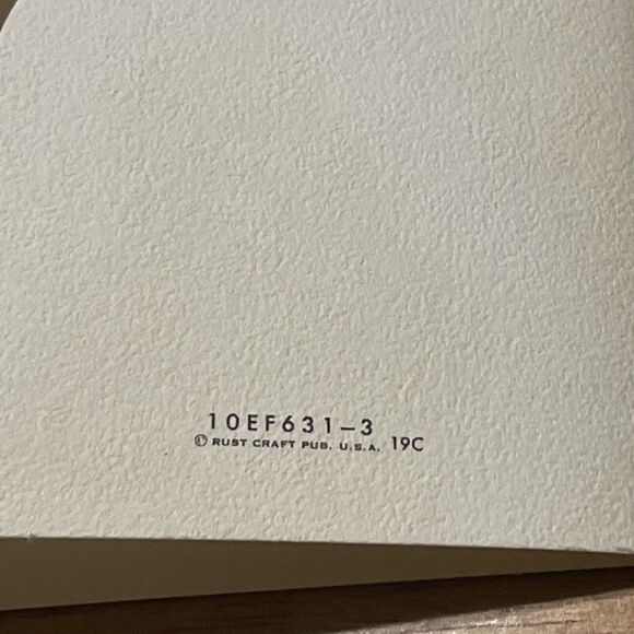 Vtg Rust Craft Easter Greeting Card Brother Mica Glitter Die Cut 1950s - Picture 9 of 10